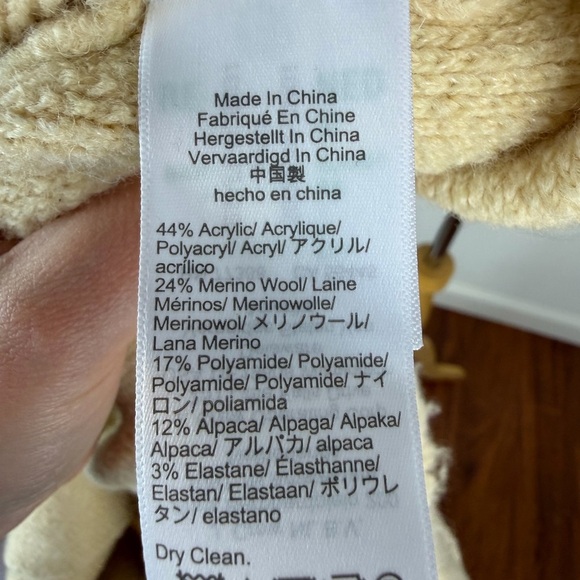 J. Crew Textured Boucle Lady Jacket Cream Gold Button Cardigan Size S - Picture 8 of 9